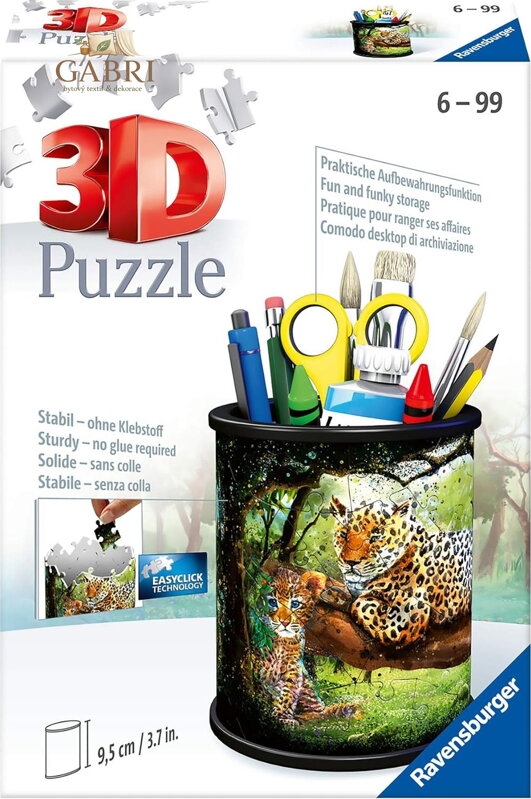 RAVENSBURGER 3D puzzle stojan: Levharti 54 dílků