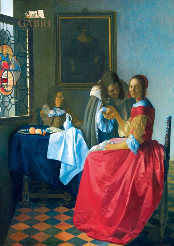 BLUEBIRD Puzzle Dívka se sklenicí na víno 1000 dílků