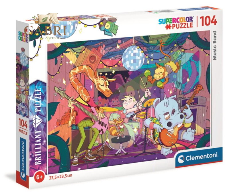 CLEMENTONI Brilliant puzzle Hudební skupina 104 dílků
