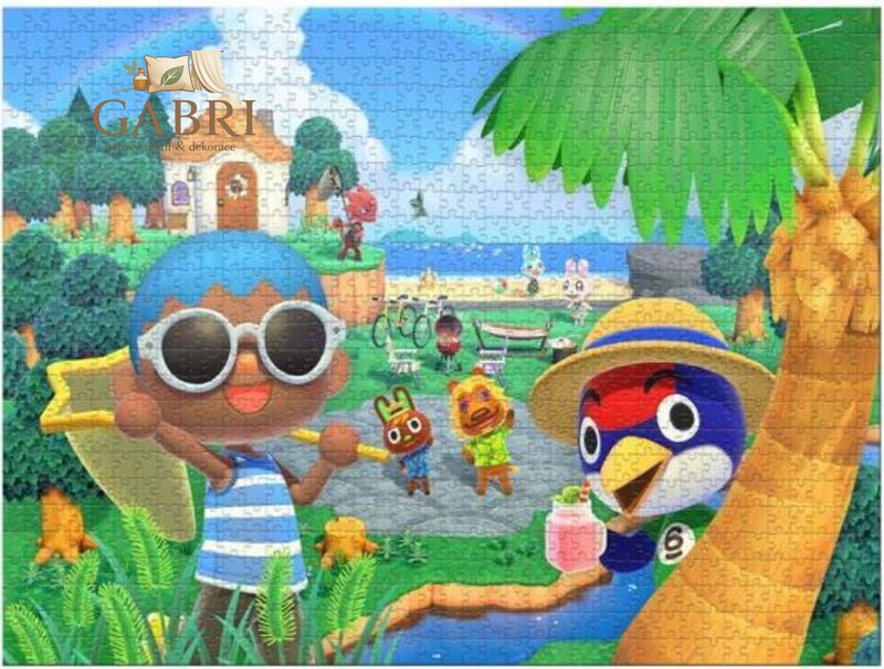 WINNING MOVES Puzzle Zábava v Animal Crossing 500 dílků