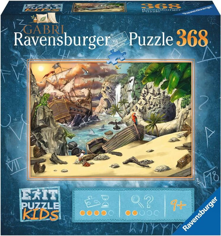 RAVENSBURGER Únikové EXIT puzzle Kids Pirátské dobrodružství 368 dílků