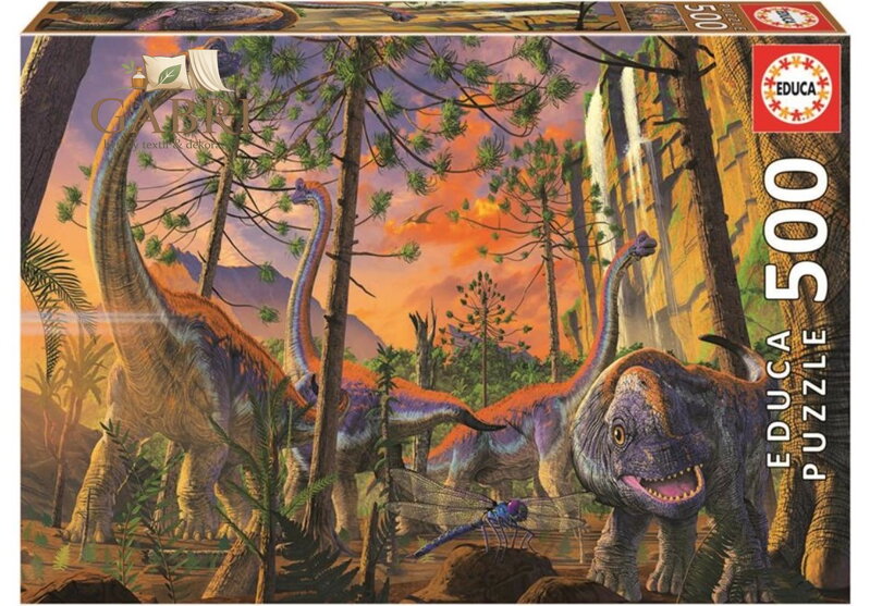 EDUCA Puzzle Zvědavý dino 500 dílků