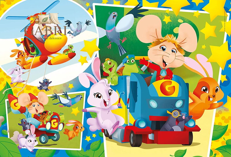 CLEMENTONI Puzzle Myšák Gigio MAXI 104 dílků