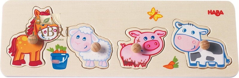 HABA Dřevěná vkládačka Zvířátka