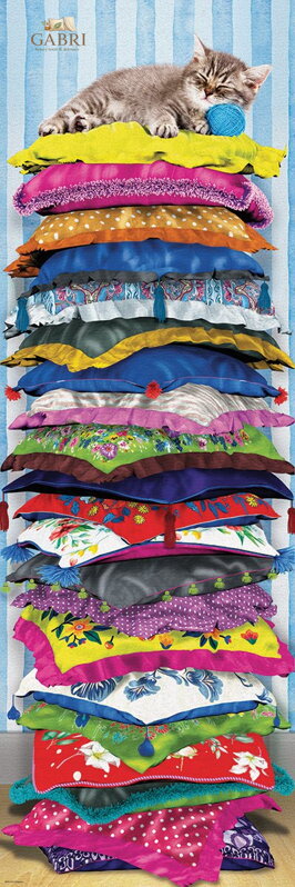 EUROGRAPHICS Vertikální puzzle Kočičí princezna na hrášku 1000 dílků