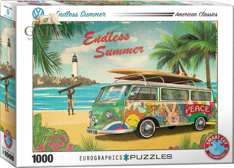 EUROGRAPHICS Puzzle VW Nekonečné léto 1000 dílků