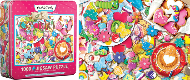 EUROGRAPHICS Puzzle v plechové krabičce Sušenková oslava 1000 dílků