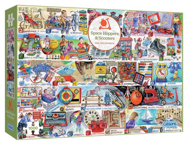 GIBSONS Puzzle Abeceda her a hraček 1000 dílků
