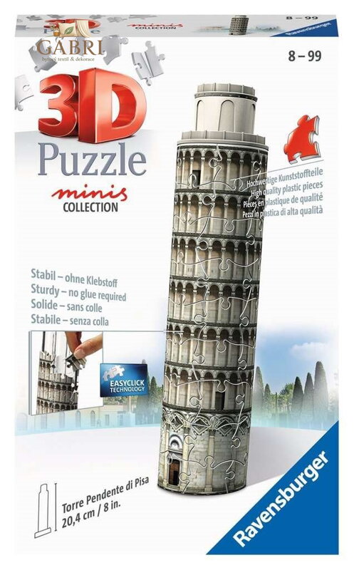 RAVENSBURGER 3D puzzle Mini Šikmá věž, Pisa 54 dílků