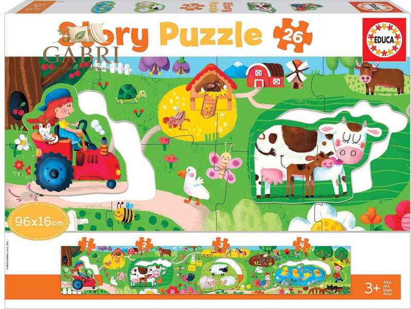 EDUCA Story puzzle Farma 26 dílků