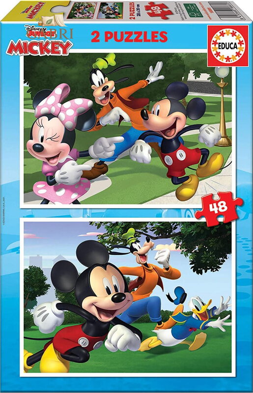 EDUCA Puzzle Mickey a přátelé 2x48 dílků