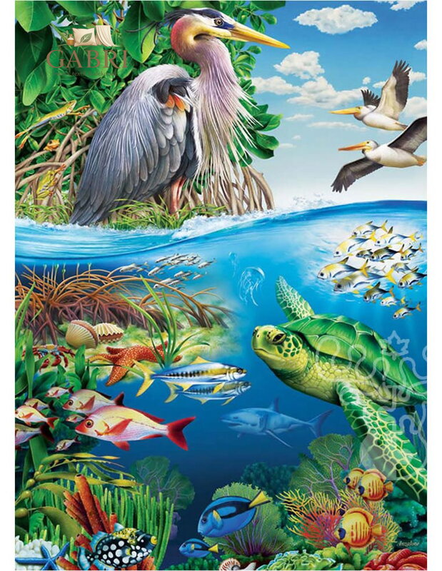 COBBLE HILL Rodinné puzzle Den Země 350 dílků