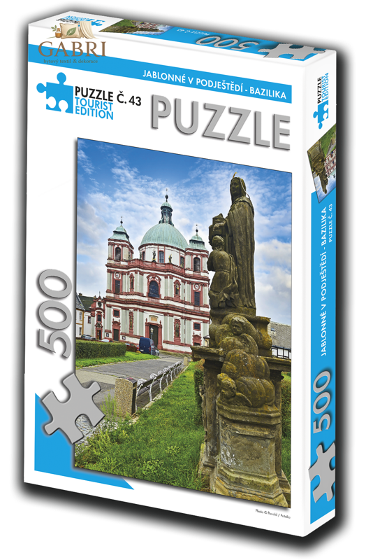 TOURIST EDITION Puzzle Jablonné v Podještědí, bazilika 500 dílků (č.43)