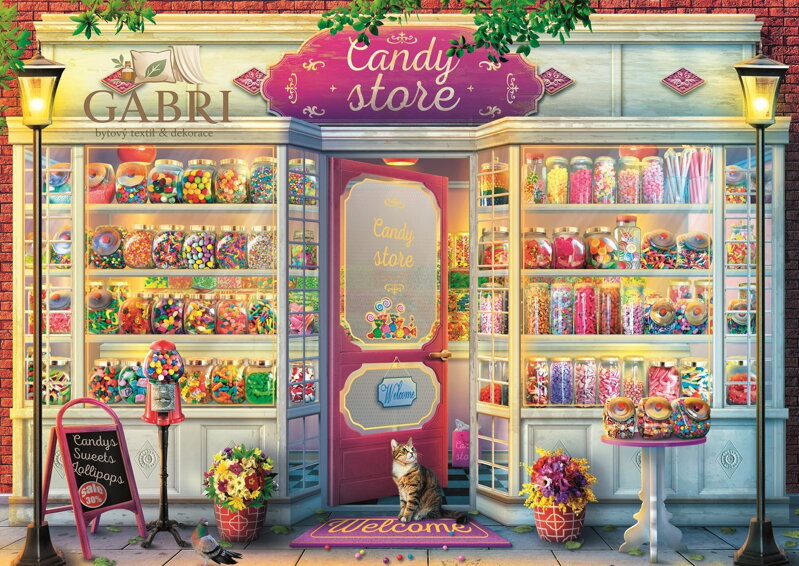 TREFL Puzzle Obchod s cukrovinkami 500 dílků