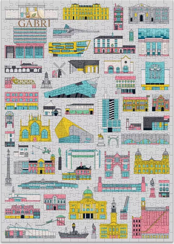 CLOUDBERRIES Puzzle Buildings 500 dílků