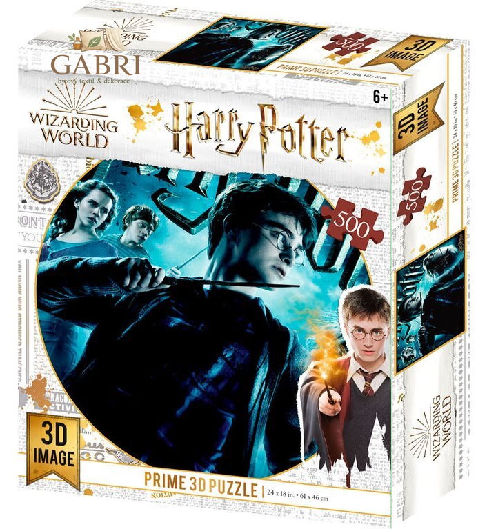 PRIME 3D Puzzle Harry Potter: Nebelvír 3D 500 dílků