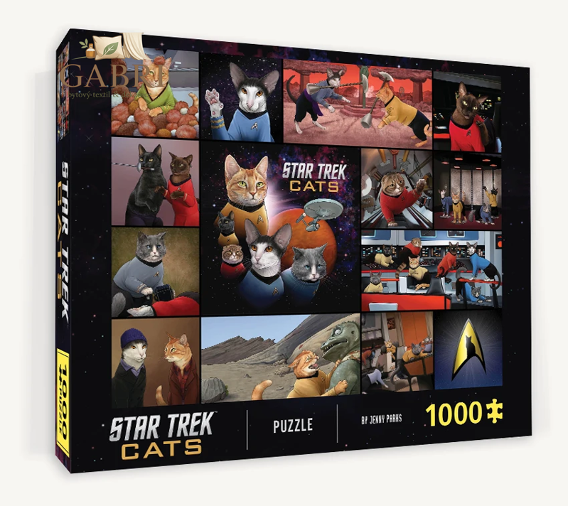 CHRONICLE BOOKS Puzzle Star Trek Cats 1000 dílků