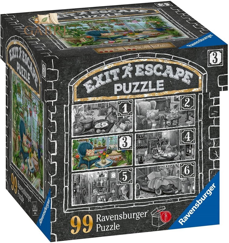 RAVENSBURGER Únikové EXIT puzzle Strašidelné sídlo 3: V zimní zahradě 99 dílků