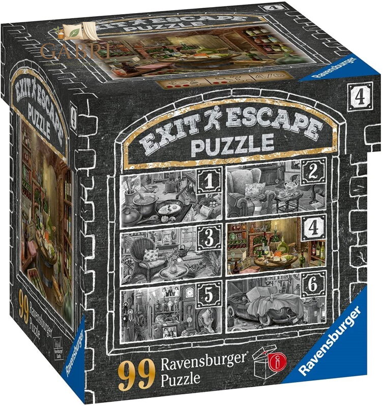 RAVENSBURGER Únikové EXIT puzzle Strašidelné sídlo 4: Ve vinném sklípku 99 dílků
