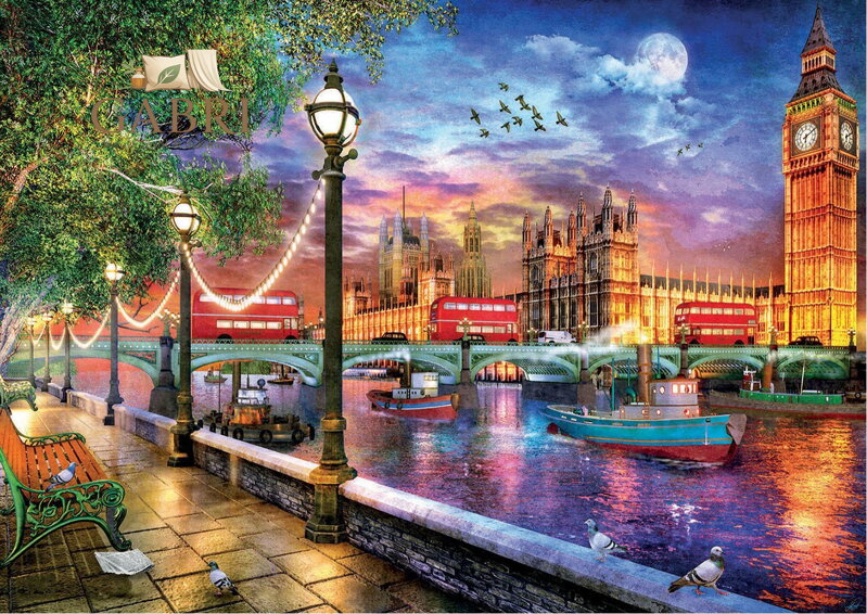 EDUCA Puzzle Londýn při západu slunce 2000 dílků