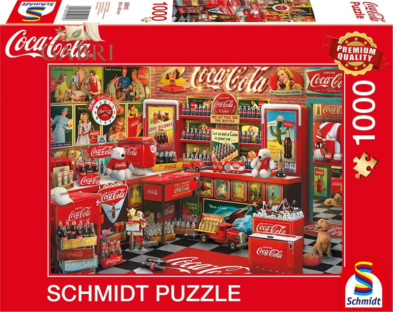 SCHMIDT Puzzle Coca Cola Nostalgický obchod 1000 dílků
