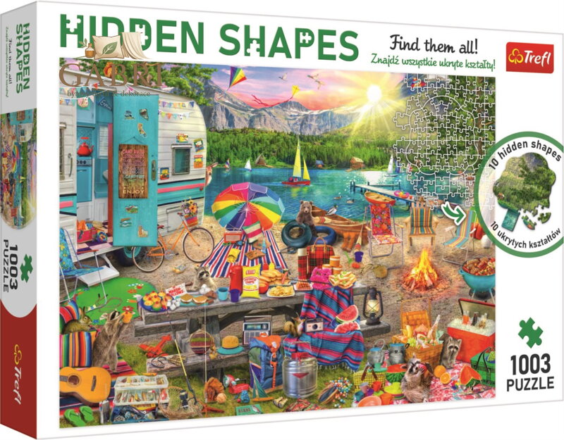 TREFL Puzzle Hidden Shapes: Výlet obytným autem 1003 dílků
