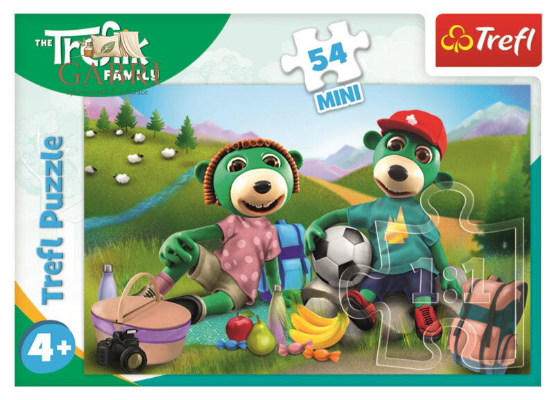 Puzzle Treflíci: Na výletě 54 dílků