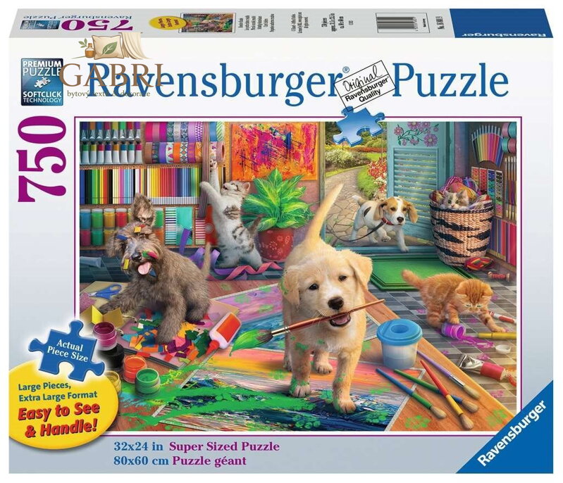 RAVENSBURGER Puzzle Roztomilí umělci XL 750 dílků
