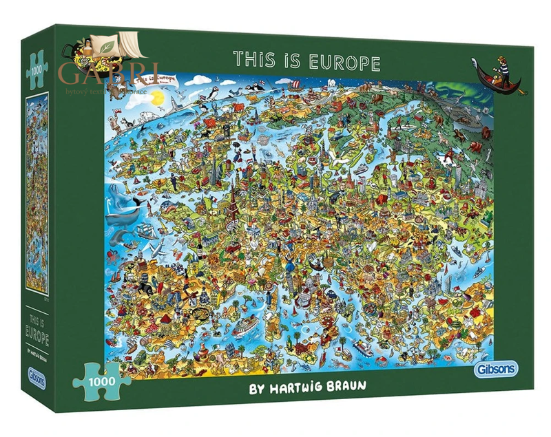 GIBSONS Puzzle To je Evropa 1000 dílků