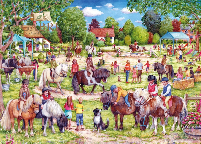 GIBSONS Puzzle Shetland Pony Club 1000 dílků