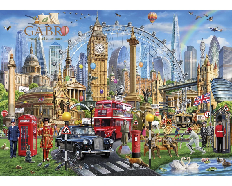 GIBSONS Puzzle Volání Londýna 1000 dílků