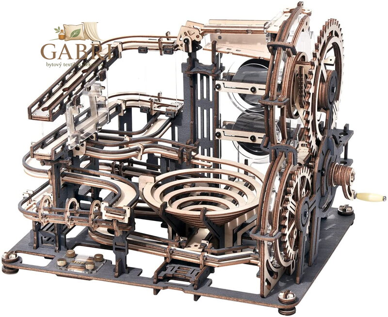 ROBOTIME Rokr 3D dřevěné puzzle Kuličková dráha: Noční město 294 dílků