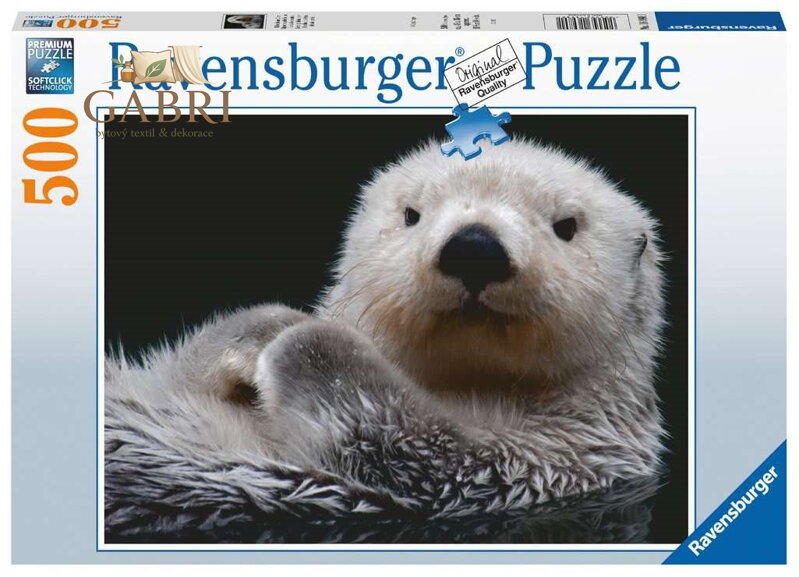 RAVENSBURGER Puzzle Roztomilá malá vydra 500 dílků