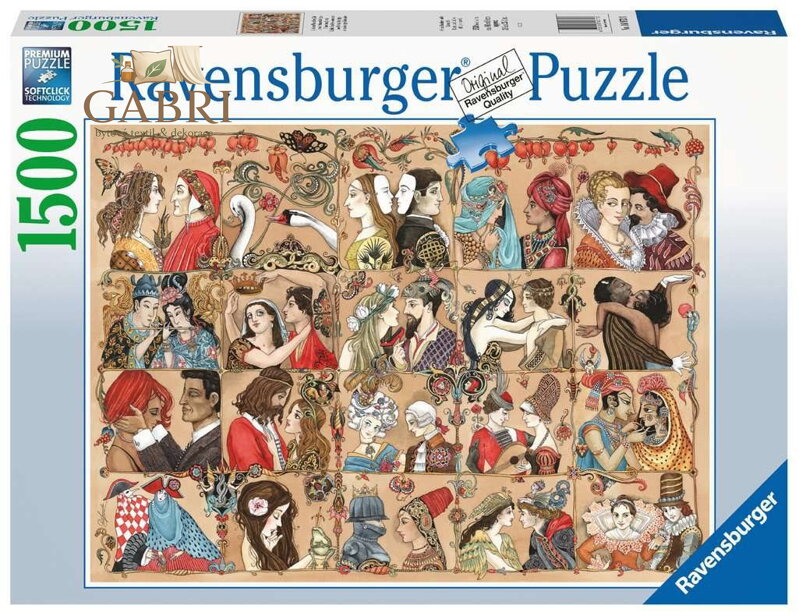 RAVENSBURGER Puzzle Láska v průběhu věků 1500 dílků