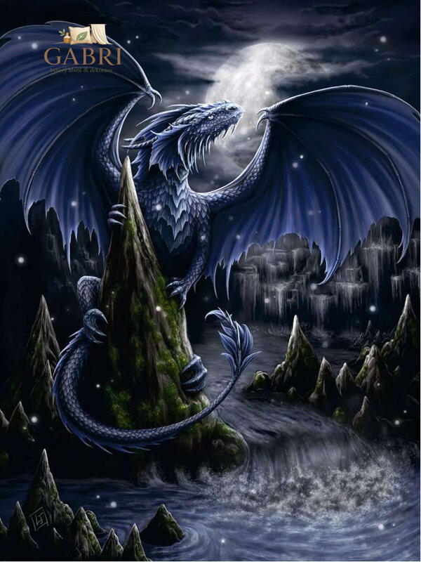 RAVENSBURGER Puzzle Černomodrý drak 1500 dílků