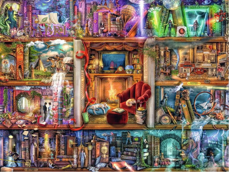 RAVENSBURGER Puzzle Velká knihovna 1500 dílků