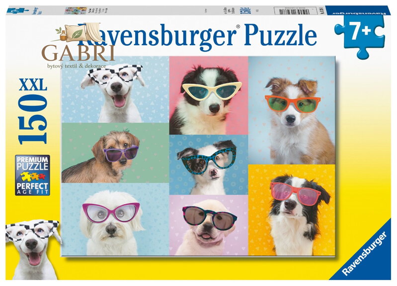 RAVENSBURGER Puzzle Legrační psi XXL 150 dílků