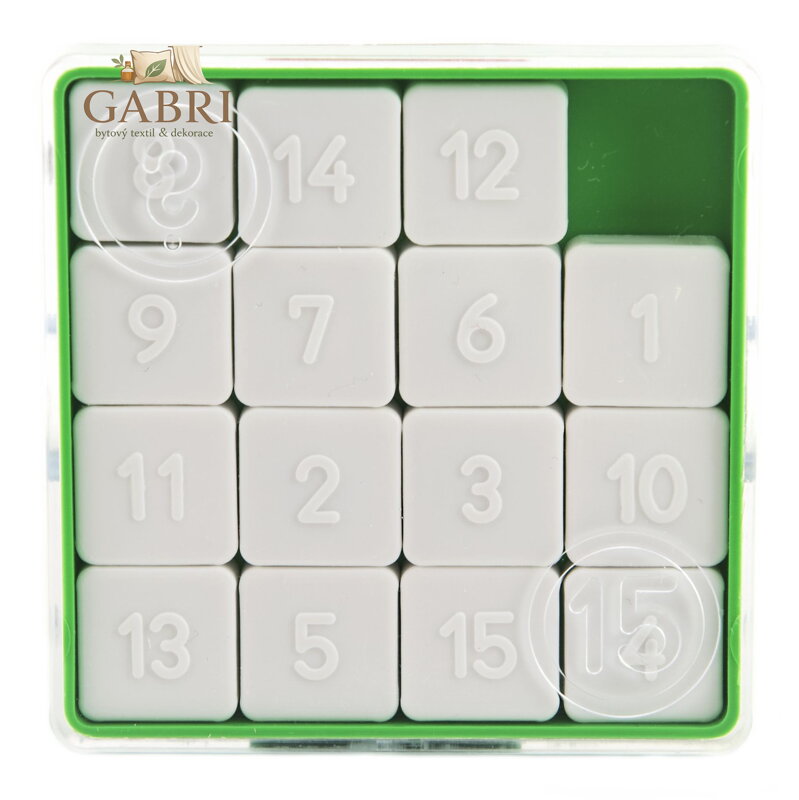 TEDDIES Hra 15 - posuvný hlavolam 1ks (mix)