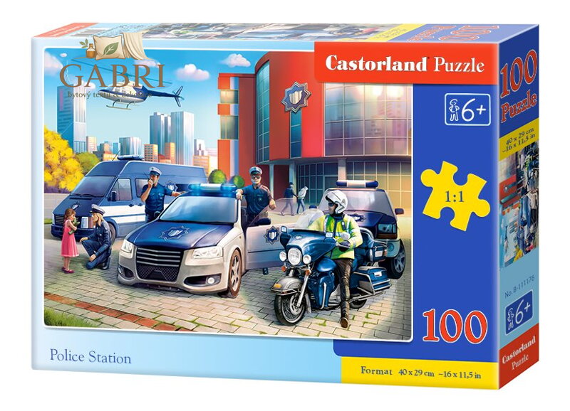 CASTORLAND Puzzle Policejní stanice 100 dílků