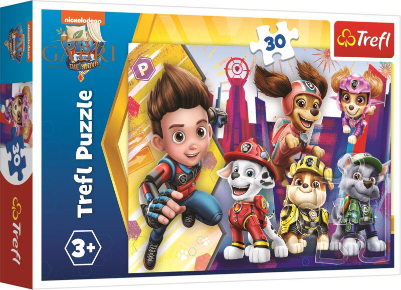 TREFL Puzzle Tlapková patrola ve filmu: Dobře sehraný tým 30 dílků