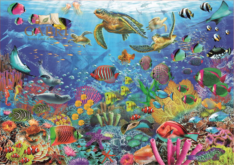 EDUCA Puzzle Želvy v tropické fantazii 1000 dílků