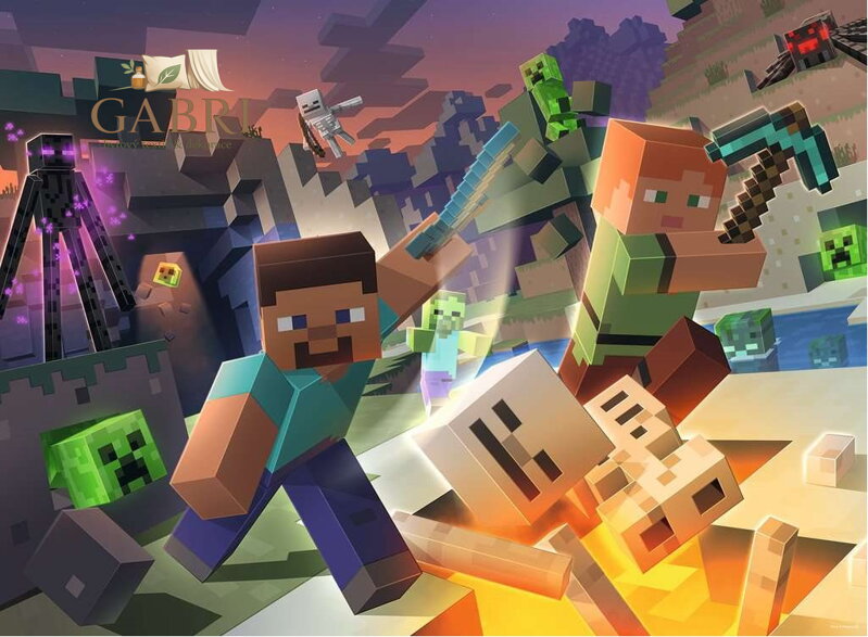 RAVENSBURGER Puzzle Minecraft: Monstra z Minecraftu XXL 100 dílků