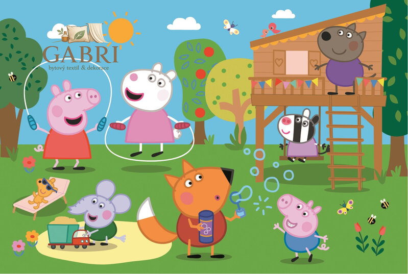 TREFL Puzzle Prasátko Peppa: Zábava v trávě MAXI 24 dílků