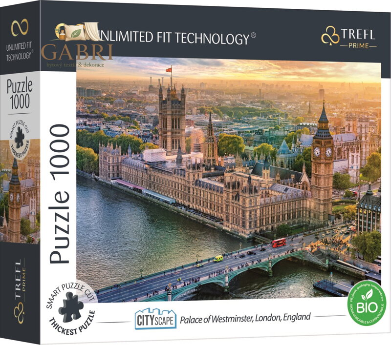 TREFL Puzzle UFT Cityscape: Westminsterský palác, Londýn 1000 dílků