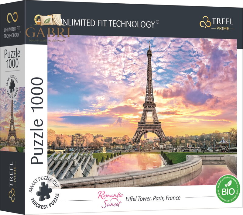 TREFL Puzzle UFT Cityscape: Eiffelova věž, Paříž, Francie 1000 dílků