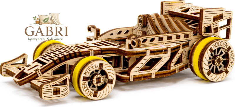 WOODEN CITY 3D puzzle Závodní vůz Bolid 108 dílů
