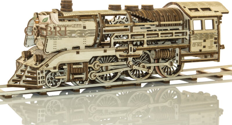 WOODEN CITY 3D puzzle Express s kolejemi 400 dílů