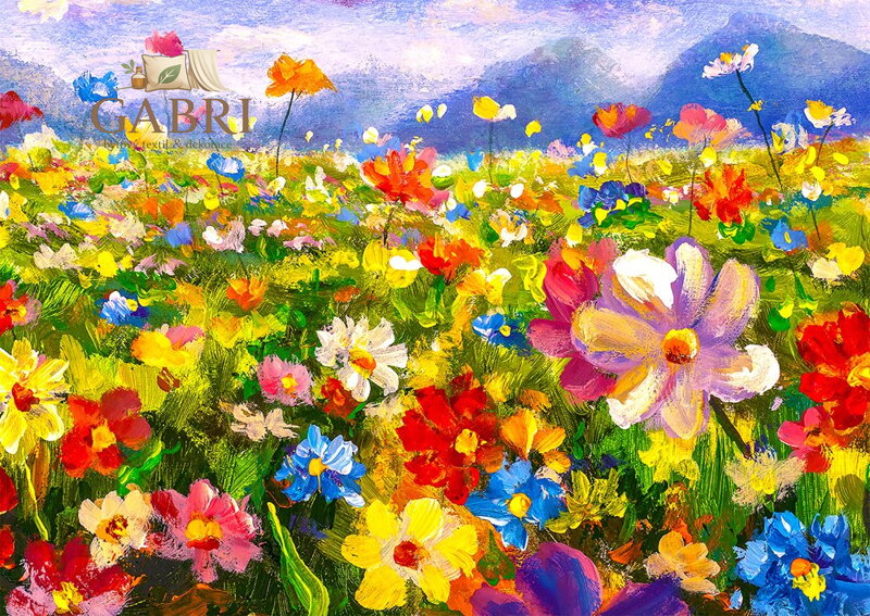 ENJOY Puzzle Barevná květinová louka 1000 dílků