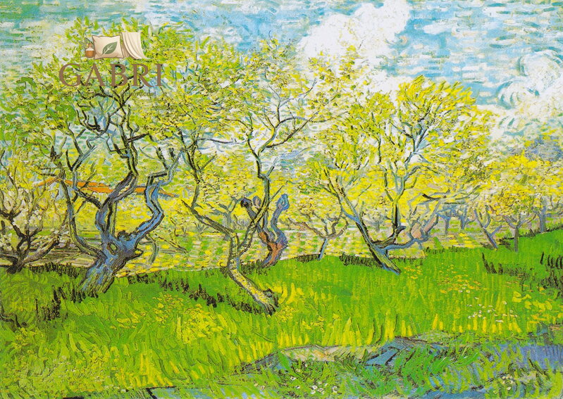 ENJOY Puzzle Vincent Van Gogh: Kvetoucí sad 1000 dílků