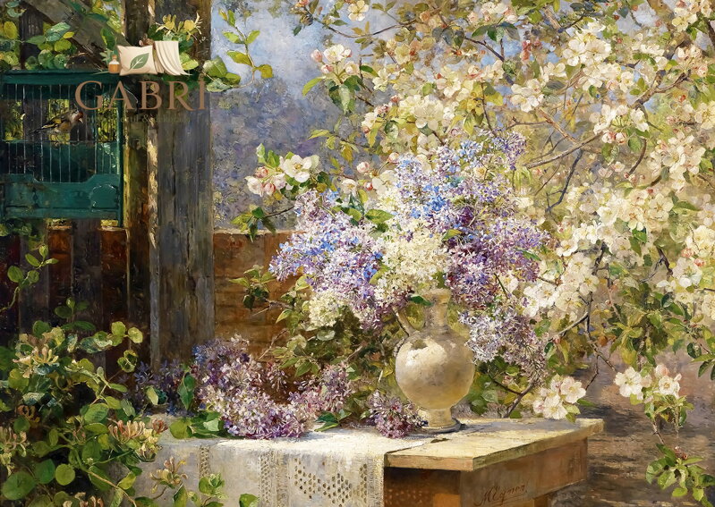 ENJOY Puzzle Marie Egner: V rozkvetlém altánu 1000 dílků